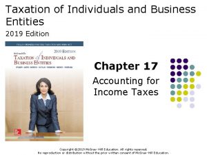 Taxation of Individuals and Business Entities 2019 Edition