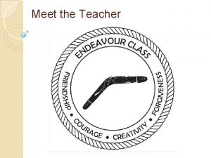 Meet the Teacher The Team Mr Edwards Class