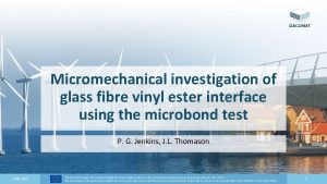 Micromechanical investigation of glass fibre vinyl ester interface