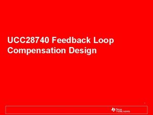 Loop compensation flyback