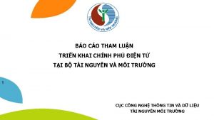 BO CO THAM LUN TRIN KHAI CHNH PH