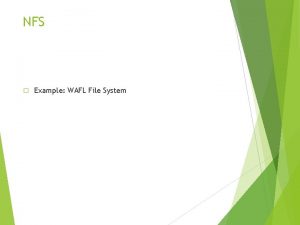 Wafl file system