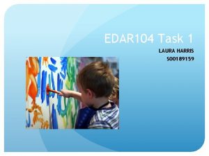 EDAR 104 Task 1 LAURA HARRIS S 00189159