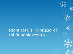 Identitate i confuzie de rol n adolescen Adolescena