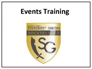 Events Training Picture Do events matter Successful events