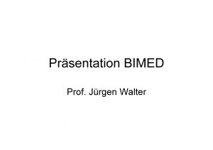 Prsentation BIMED Prof Jrgen Walter Zusammenhnge Redaktionelle Arbeit