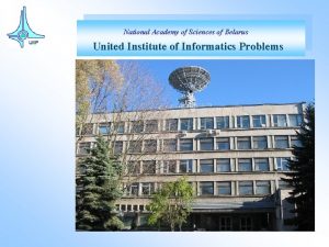 National Academy of Sciences of Belarus United Institute