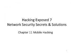 Hacking Exposed 7 Network Security Secrets Solutions Chapter