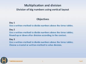 Division with big numbers