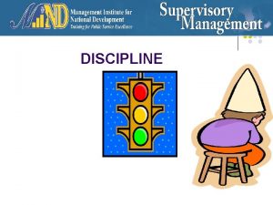 DISCIPLINE DISCIPLINE OBJECTIVE q Meaning of Discipline q