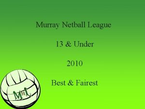 Murray Netball League 13 Under 2010 Best Fairest