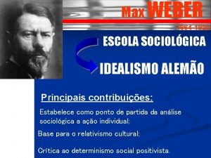 Max WEBER 1864 1920 ESCOLA SOCIOLGICA IDEALISMO ALEMO