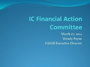 IC Financial Action Committee March 27 2014 Wendy