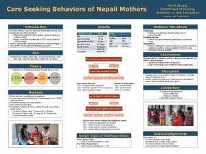 Care Seeking Behaviors of Nepali Mothers Marin Strong