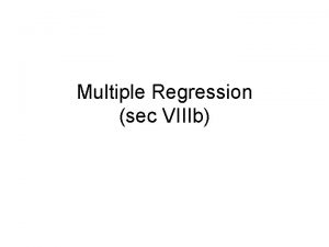 Multiple Regression sec VIIIb Example apnea risk calculator