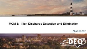 MCM 3 Illicit Discharge Detection and Elimination March