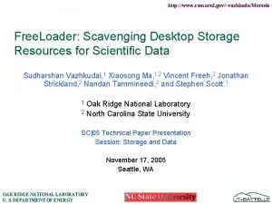 http www csm ornl govvazhkudaMorsels Free Loader Scavenging