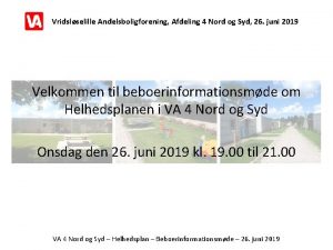 Vridslselille Andelsboligforening Afdeling 4 Nord og Syd 26