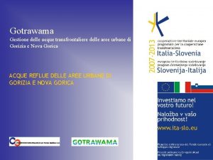 Gotrawama Gestione delle acque transfrontaliere delle aree urbane