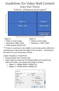 Guidelines for Video Wall Content Video Wall Theme