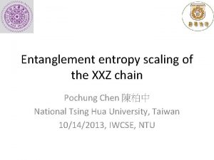 Entanglement entropy scaling of the XXZ chain Pochung