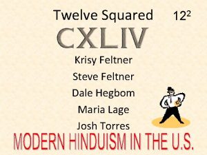 Twelve Squared Krisy Feltner Steve Feltner Dale Hegbom