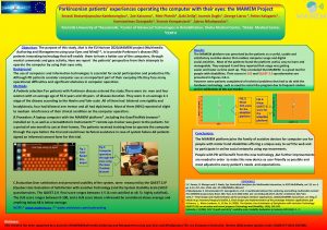 Parkinsonian patients experiences operating the computer with their