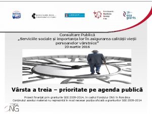 Consultare Public Serviciile sociale i importana lor n