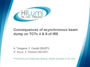 Consequences of asynchronous beam dump on TCTs 4