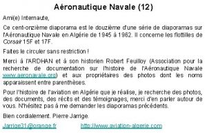 Aronautique Navale 12 Amie Internaute Ce centonzime diaporama