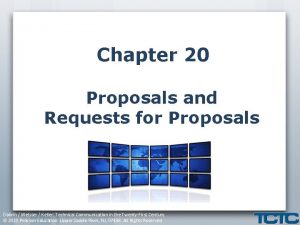 Chapter 20 Proposals and Requests for Proposals Dobrin