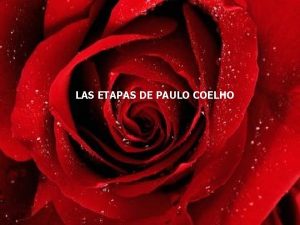 LAS ETAPAS DE PAULO COELHO Siempre es preciso