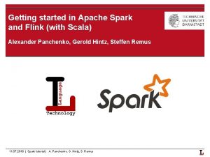 Getting started in Apache Spark and Flink with