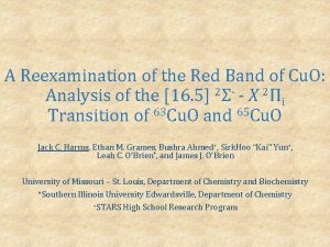 A Reexamination of the Red Band of Cu