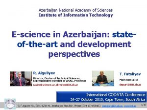 Azerbaijan National Academy of Sciences Institute of Information