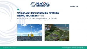 UN LEADER DES ENERGIES MARINES Victor BouissouThomas RENOUVELABLES