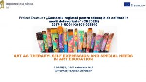 Proiect Erasmus Consoriu regional pentru educaie de calitate