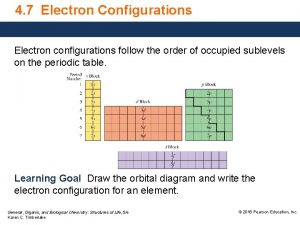 4 7 Electron Configurations Electron configurations follow the