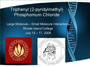 Triphenyl 2 pyridylmethyl Phosphonium Chloride Large Molecule Small