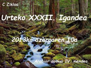 C Zikloa Urteko XXXII Igandea 2013 ko azaroaren