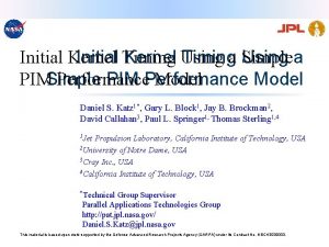 Initial Kernel Initial Timing Kernel Using Timinga Simple