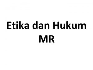 Etika dan Hukum MR SL Batubara dari MPPI