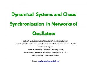 Dynamical Systems and Chaos Synchronization in Networks of