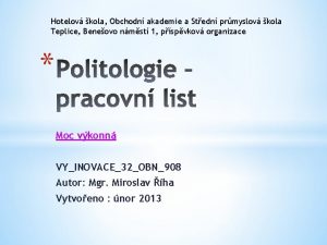 Hotelov kola Obchodn akademie a Stedn prmyslov kola