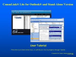 Comm Link Lite for Outlook and StandAlone Version