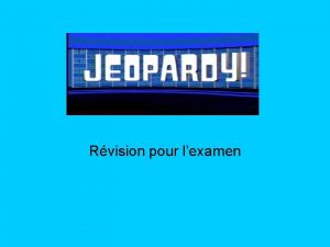 Rvision pour lexamen Les rgles Mettez vous en