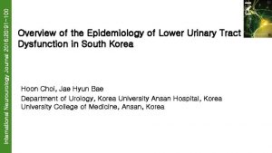 International Neurourology Journal 2016 20 91 100 Overview