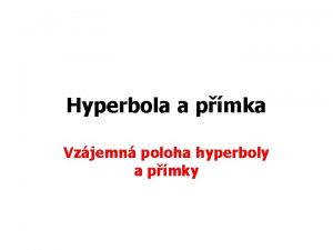 Rovnoosa hyperbola