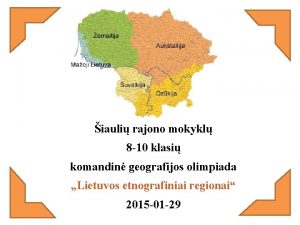 iauli rajono mokykl 8 10 klasi komandin geografijos