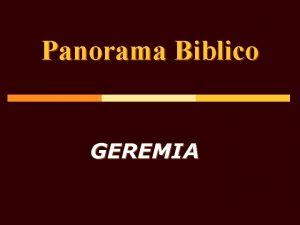 Panorama Biblico GEREMIA Ministero profetico p 627 a